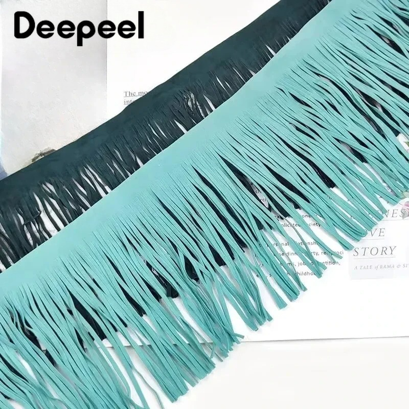 Rumbai Kulit Suede 2 Meter 10- - Tassel Fringe Trim ulasan dan harga