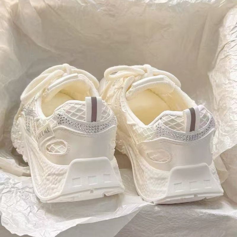 Sepatu Sneakers Wanita Musim P - Crystal Mesh Fabric ulasan dan harga