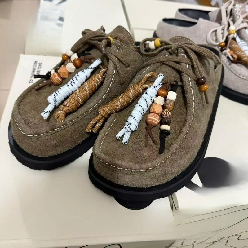 Sepatu Clogs Wanita Pria Kulit - Guipure Lace Panel ulasan dan harga