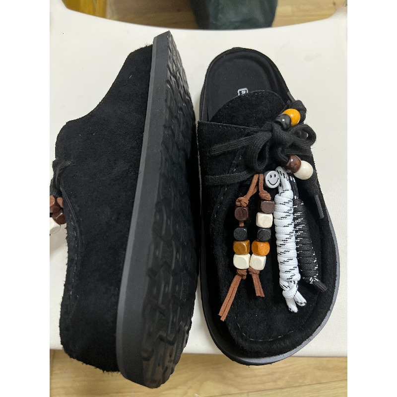 Sepatu Clogs Wanita Pria Kulit - Guipure Lace Panel ulasan dan harga