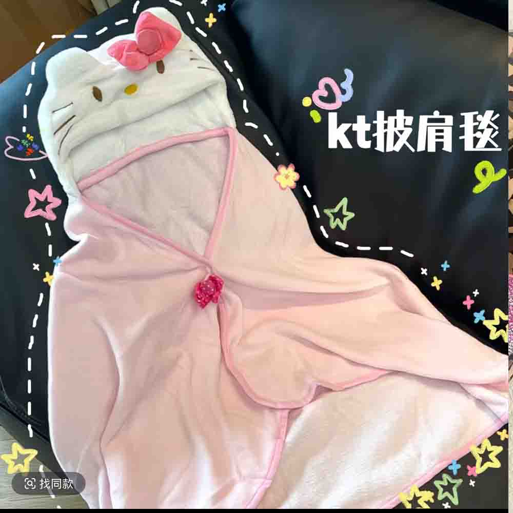 Selimut Hoodie Hello Kitty Luc - Embellish Knit ulasan dan harga