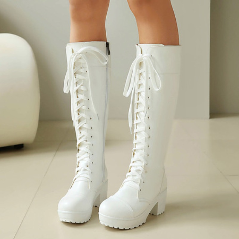 Sepatu Bot Tempur Wanita Setin - Guipure Lace Panel ulasan dan harga
