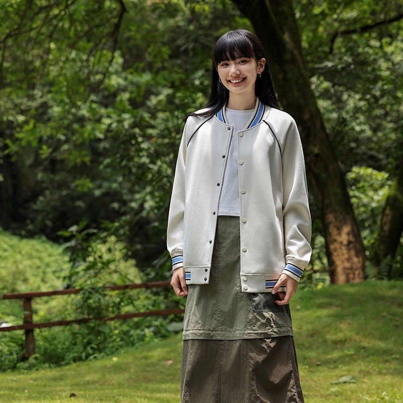 Jaket Baseball Untuk Wanita Mu - Sequin Fabric Panel ulasan dan harga